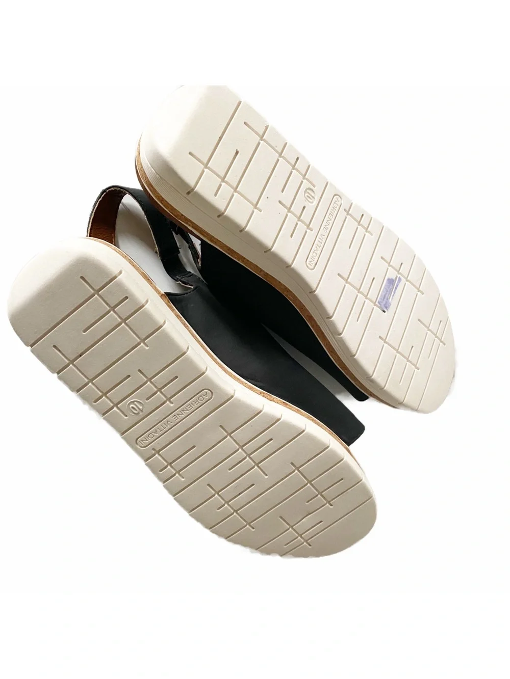 LeatherSport Toe Loop Sandal Adrienne Vittadini Platform Minimalist Asymmetrical